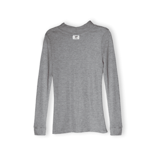 Back of Seraphina Safety's Light Gray Long Sleeve Flame Resistant FR Shirt.