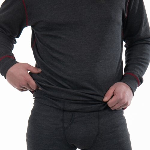 Man wearing Seraphina Safety's Men's Flame Resistant FR Tech™ Cool Down Active Long Sleeve Shirt