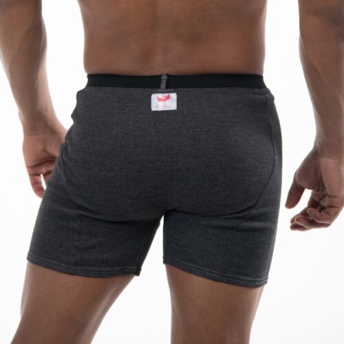 Man wearing Seraphina Safety's Men's Flame Resistant FR Tech™ Essentials Active Boxer Brief