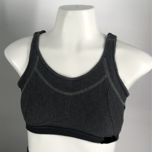 Seraphina Safety's Women's Essential Flame Resistant FR Tech™ Active Fit Safety Bra on a mannequin.