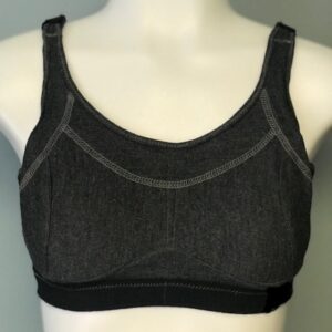 Seraphina Safety's Women's Essential Flame Resistant FR Tech™ Active Fit Safety Bra displayed on a mannequin.